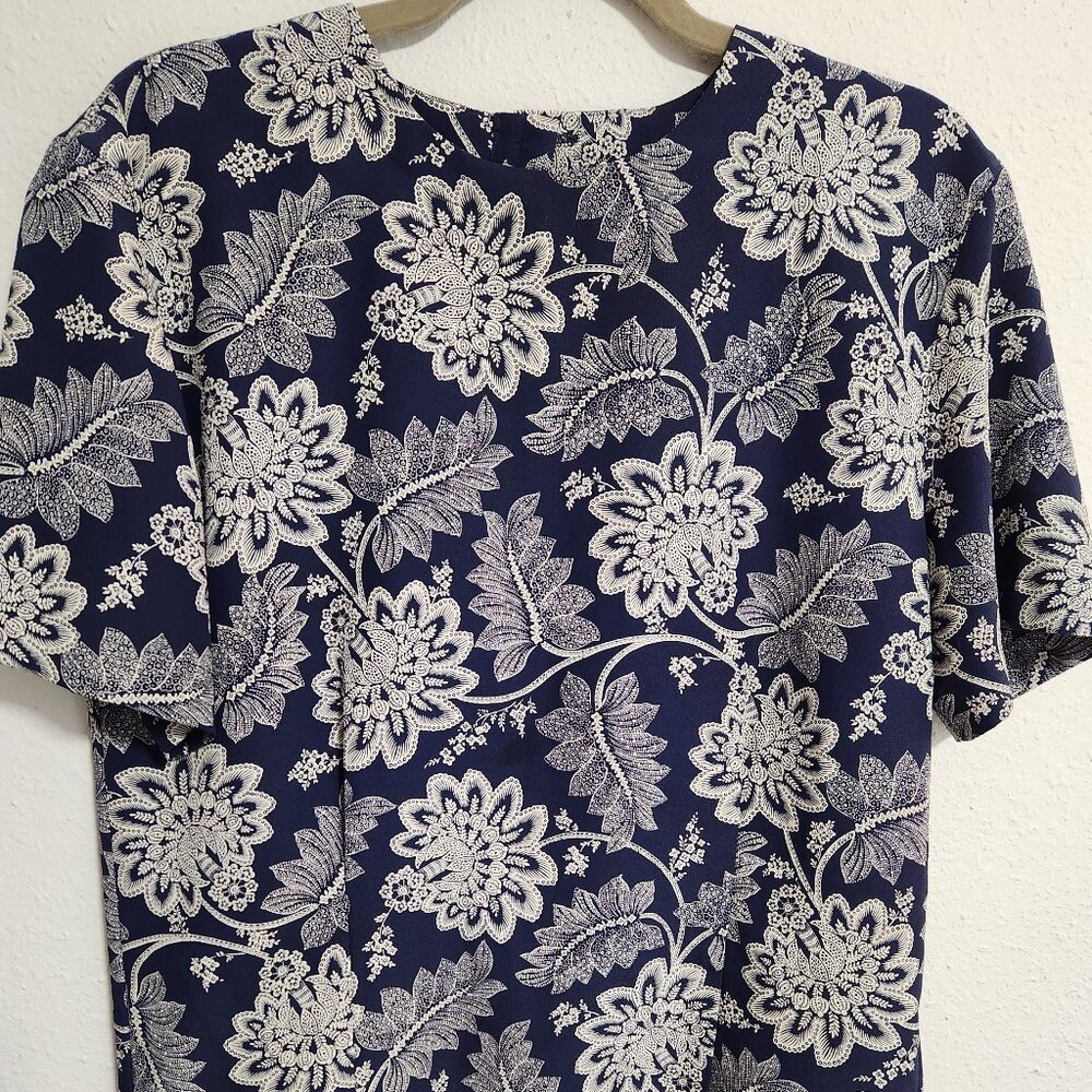 Rena Rowan Vintage Floral Paisley Blouse 8
